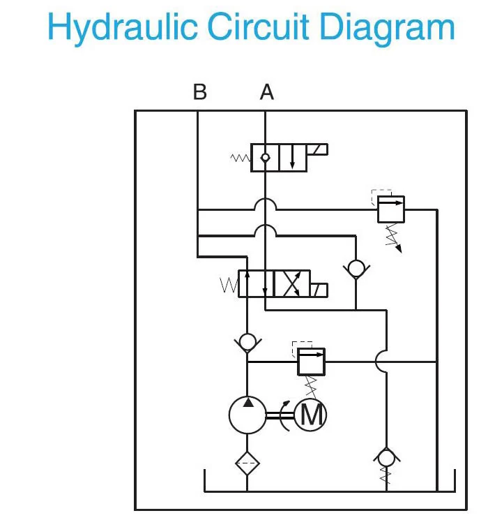 12 volt dc hydraulic pump double acting