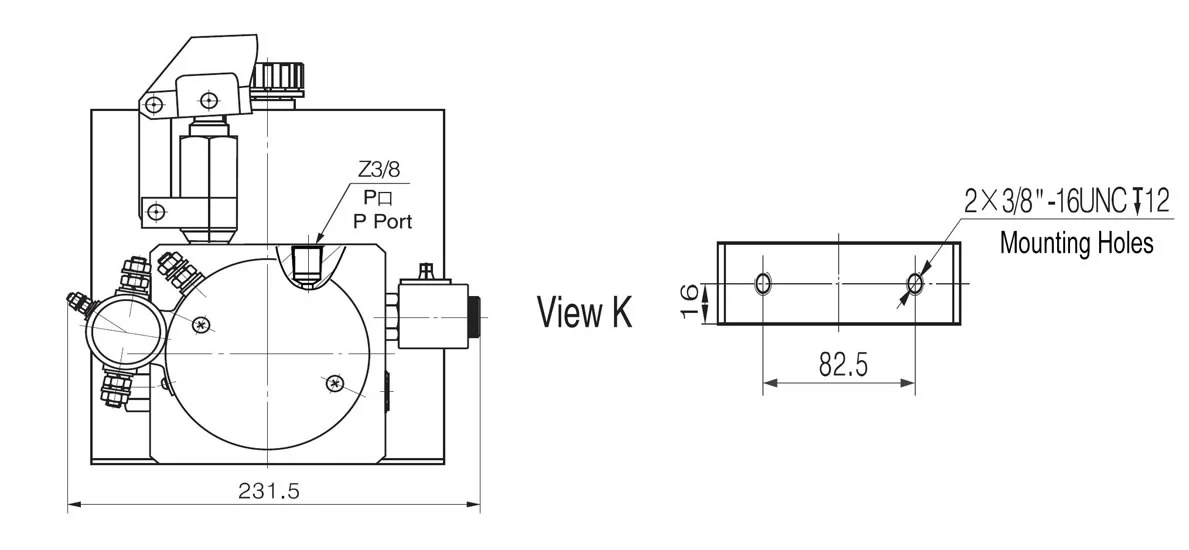 electric hydraulic pump for dump trailer