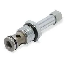 solenoid cartridge valve insert High-precision cartridge solenoid component with screw-in threads, designed as a core part of a solenoid cartridge valve for hydraulic manifolds.