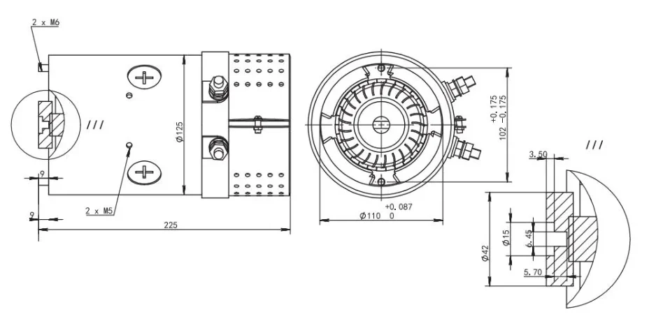 12 volt electric motor for hydraulic pump dimensions