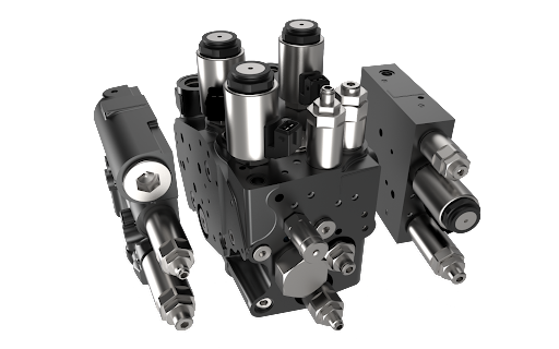 compact hydraulic manifold block system
