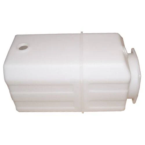 plastic hydraulic reservoir tank Translucent plastic hydraulic reservoir tank shell with pre-drilled mounting flange and filler neck.