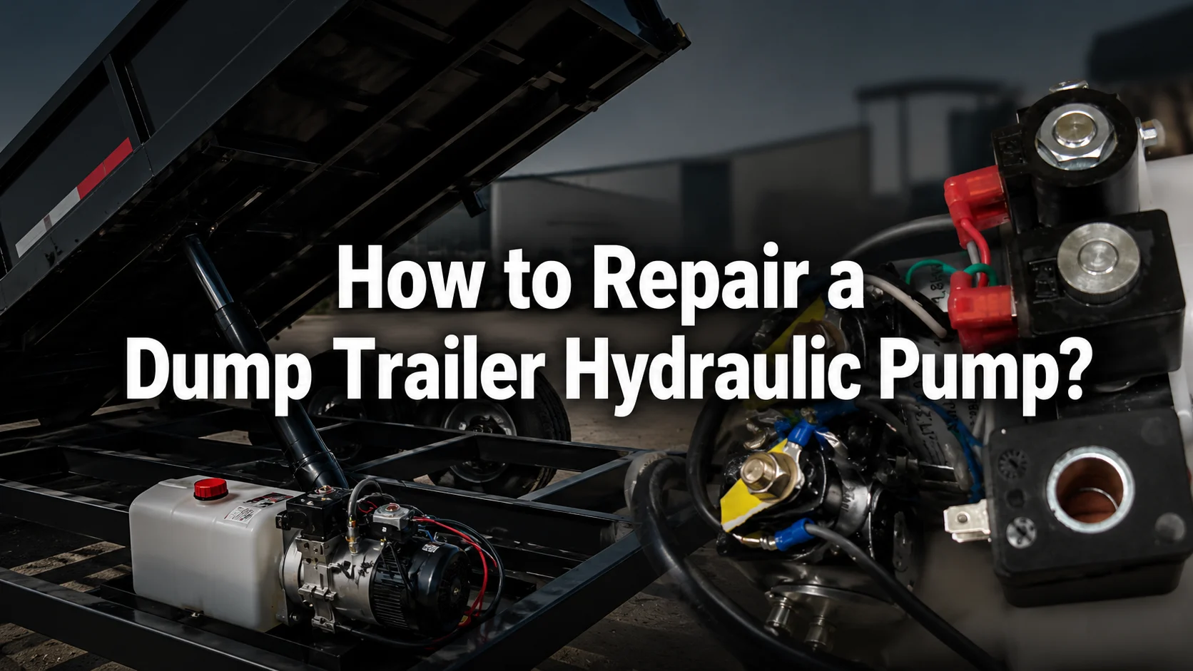 How to repair a dump trailer hydraulic pump