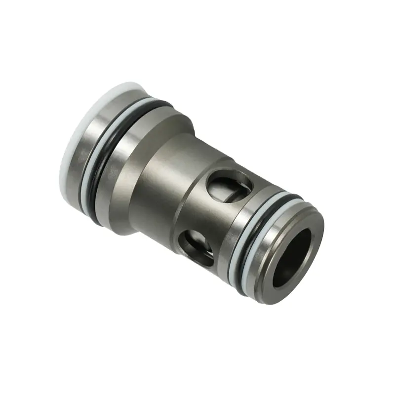 Hydraulic logic valve cartridge for high-flow hydraulic control