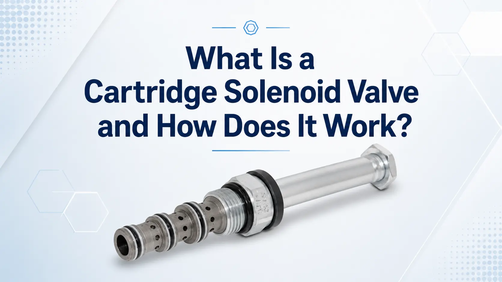 cartridge solenoid valve explained – what is a cartridge solenoid valve and how does it work industrial hydraulic component diagram