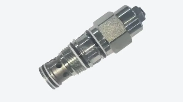 Adjustable load holding valve cartridge for a hydraulic circuit